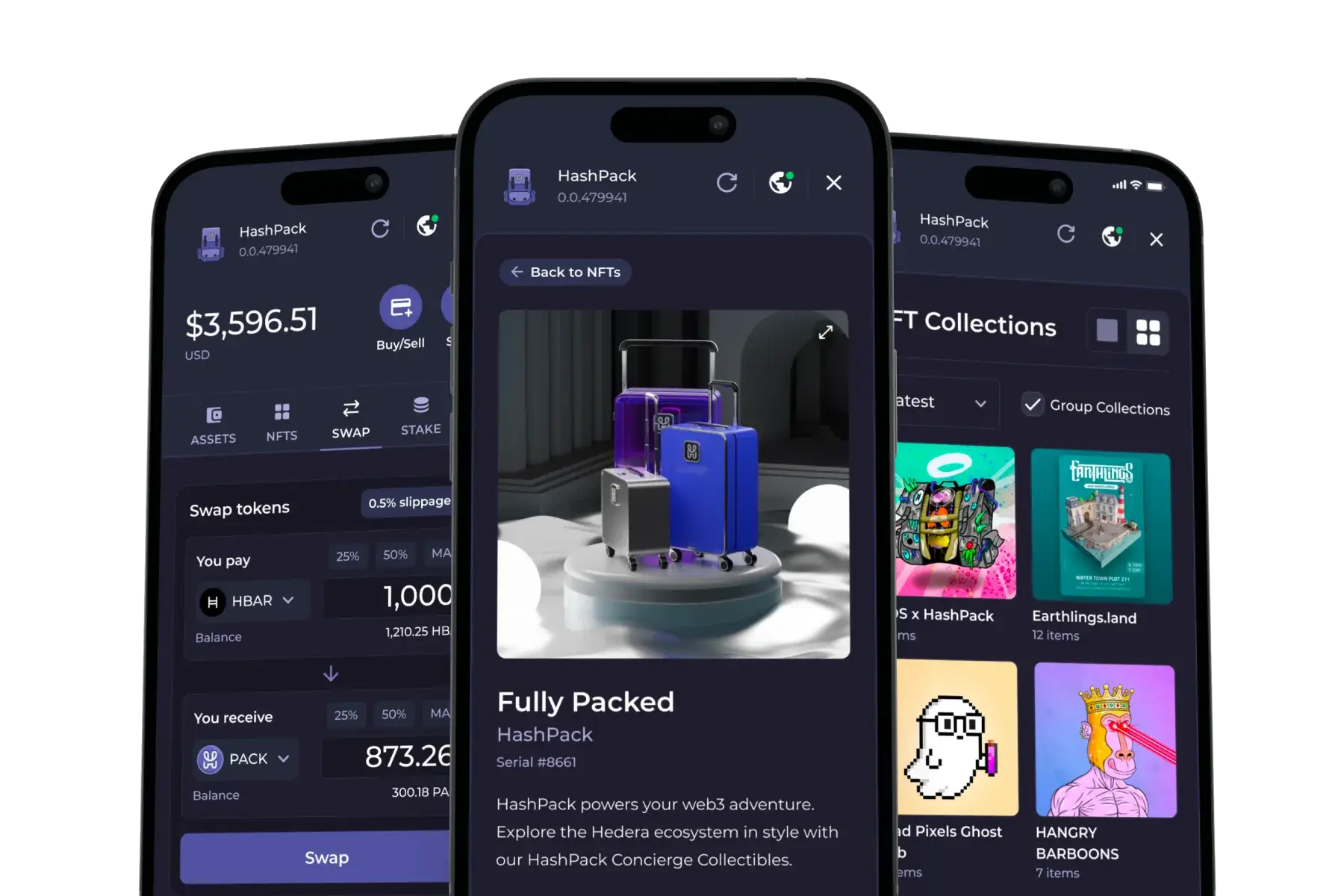 HashPack Web Wallet Interface